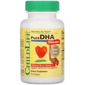 ДГК (докозагексаєнова кислота) для дітей, смак ягід, Pure DHA, ChildLife, 90 гелевих капсул
