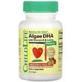 Детский DHA, из водорослей с витамином А и лютеином, вкус ягод, Algae DHA with Vitamin A & Lutein, ChildLife, 60 гелевых капсул