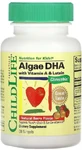 Детский DHA, из водорослей с витамином А и лютеином, вкус ягод, Algae DHA with Vitamin A &amp; Lutein, ChildLife, 60 гелевых капсул
