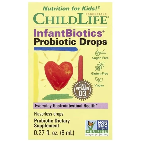 Пробиотики для иммунитета ребенка в каплях, InfantBiotics, Probiotic Drops, ChildLife, 8 мл: цены и характеристики