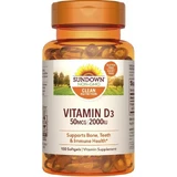 Витамин D3, 2000 МЕ, Vitamin D3, Sundown Naturals, 150 гелевых капсул