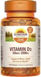 Вітамін D3, 2000 МО, Vitamin D3, Sundown Naturals, 150 гелевих капсул