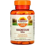 Магний, 500 мг, Magnesium, Sundown Naturals, 180 каплет: цены и характеристики