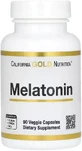 Мелатонін, 3 мг, Melatonin, California Gold Nutrition, 90 вегетаріанських капсул