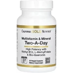 Мультивітаміни та мінерали, Multivitamin and Mineral, Two-A-Day, California Gold Nutrition, 60 вегетаріанських капсул: ціни та характеристики