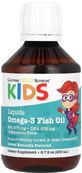Норвезький Риб'ячий жир з омега-3 для дітей, смак лимона, Norwegian Kids Omega-3 Fish Oil, California Gold Nutrition, 200 мл