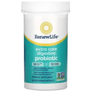 Пробиотик, 50 млрд КОЕ, Extra Care Digestive Probiotic, Renew Life, 90 вегетарианских капсул
