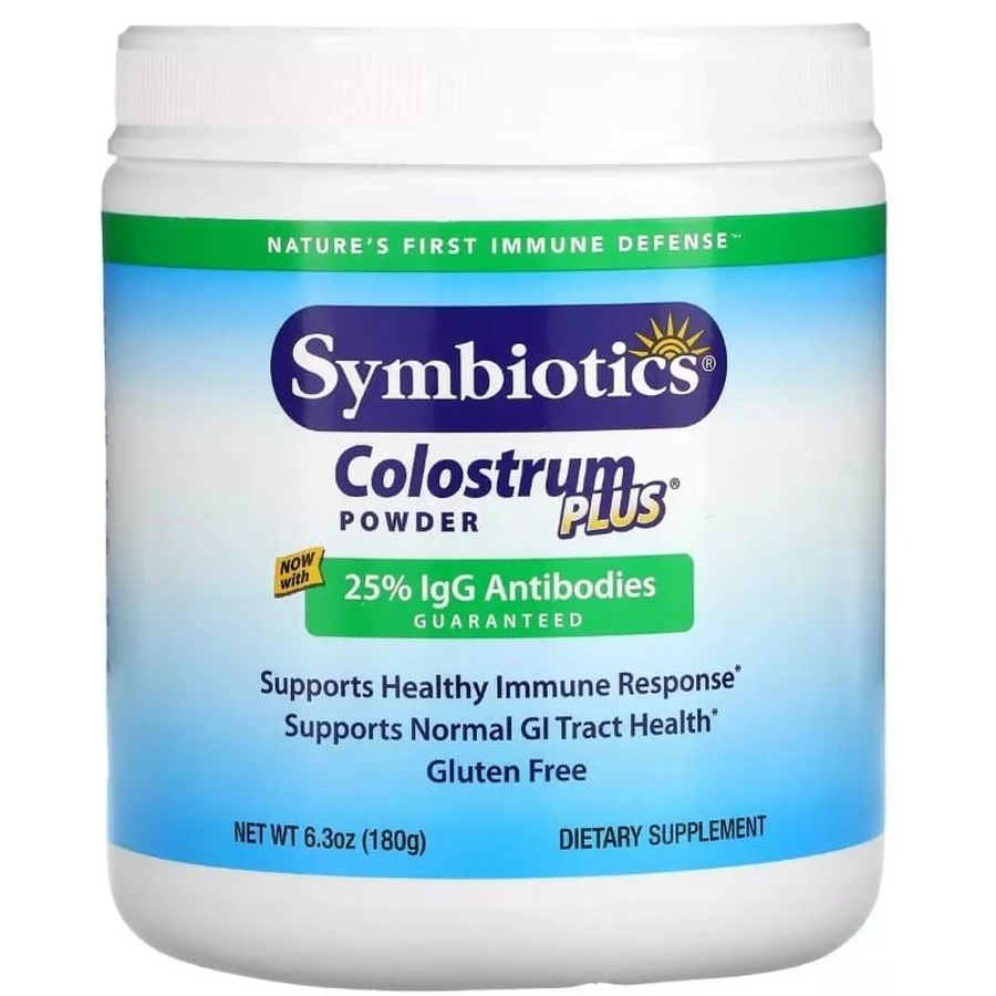 Молозиво, 3000 мг, Colostrum Plus, Symbiotics, 180 г: ціни та характеристики