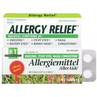 Засіб від алергії, Allergy Relief, Allergiemittel AllerAide, Boericke & Tafel, 40 таблеток