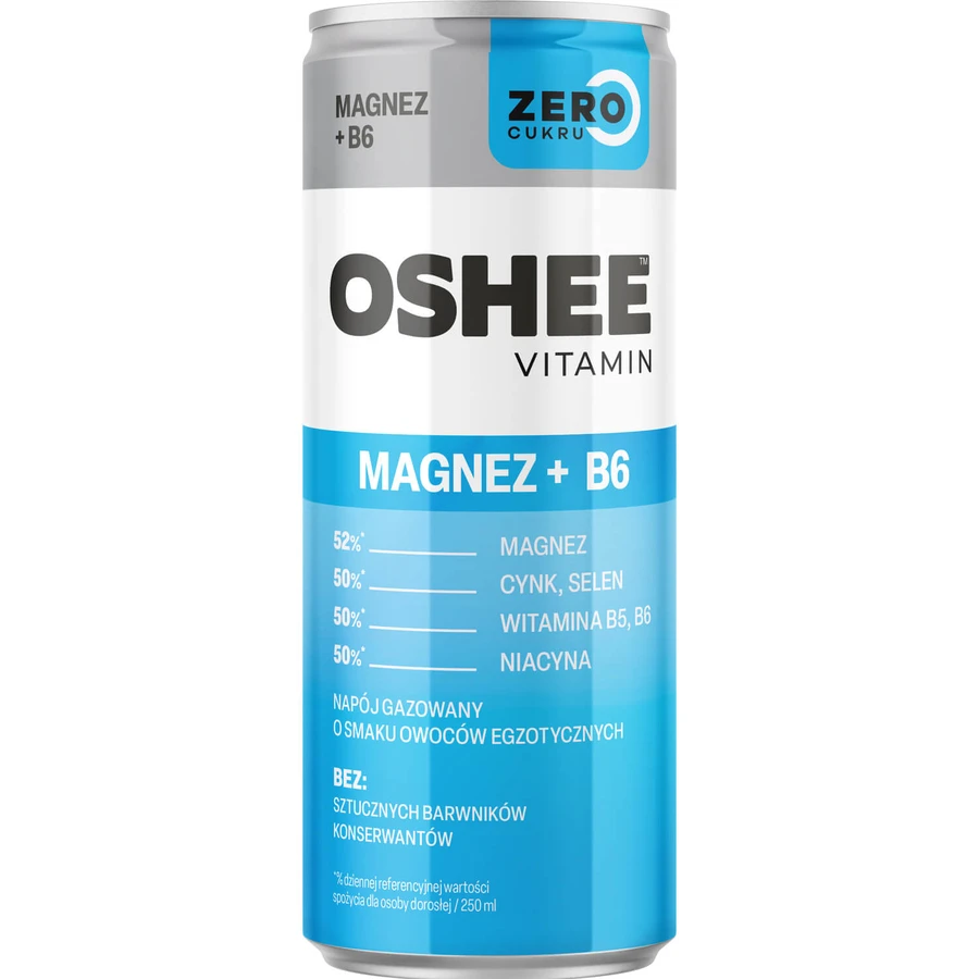 Вода вітамінна Oshee Vitamin Magnezium Zero Exotic Fruits напій ізотонічний газований Магнезіум Zero зі смаком екзотичні фрукти 250 мл: ціни та характеристики