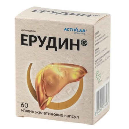 Ерудин капсули №60 (15х4): ціни та характеристики