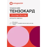 Тензокард капсули з модифікованим вивільненням по 10 мг/1,5 мг №30