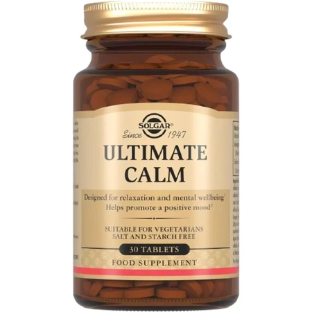 Заспокійливий комплекс Solgar Ultimate Calm Tablets таблетки №30: ціни та характеристики
