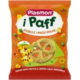 Cнеки Plasmon Baby Puffs из гороха и кукурузы 15 г