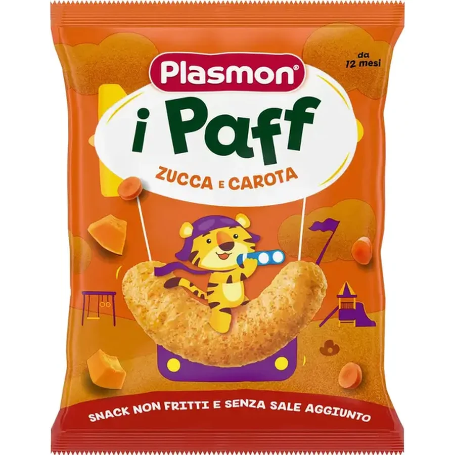 Снеки кукурузные Plasmon Baby Puffs с тыквой и морковью 15 г: цены и характеристики