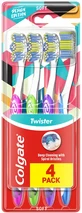 Зубна щітка Colgate Twister Глибоке очищення зі спіральними щетинками М'яка №4