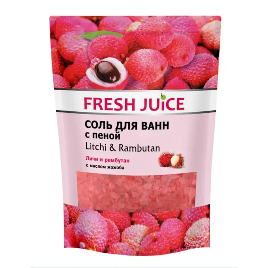 Сіль для ванн Fresh Juice Litchi & Rambutan 500 г: ціни та характеристики