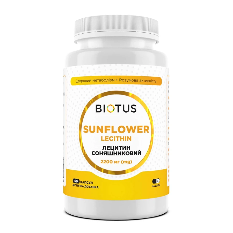 Лецитин соняшниковий, Lecithin Sunflower, Biotus, №60: ціни та характеристики
