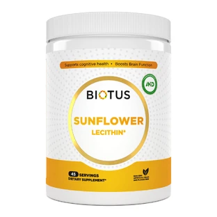 Лецитин соняшниковий, Lecithin Sunflower, Biotus, 454 г