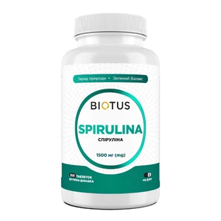 Спирулина, Spirulina, Biotus, 500 мг, №200
