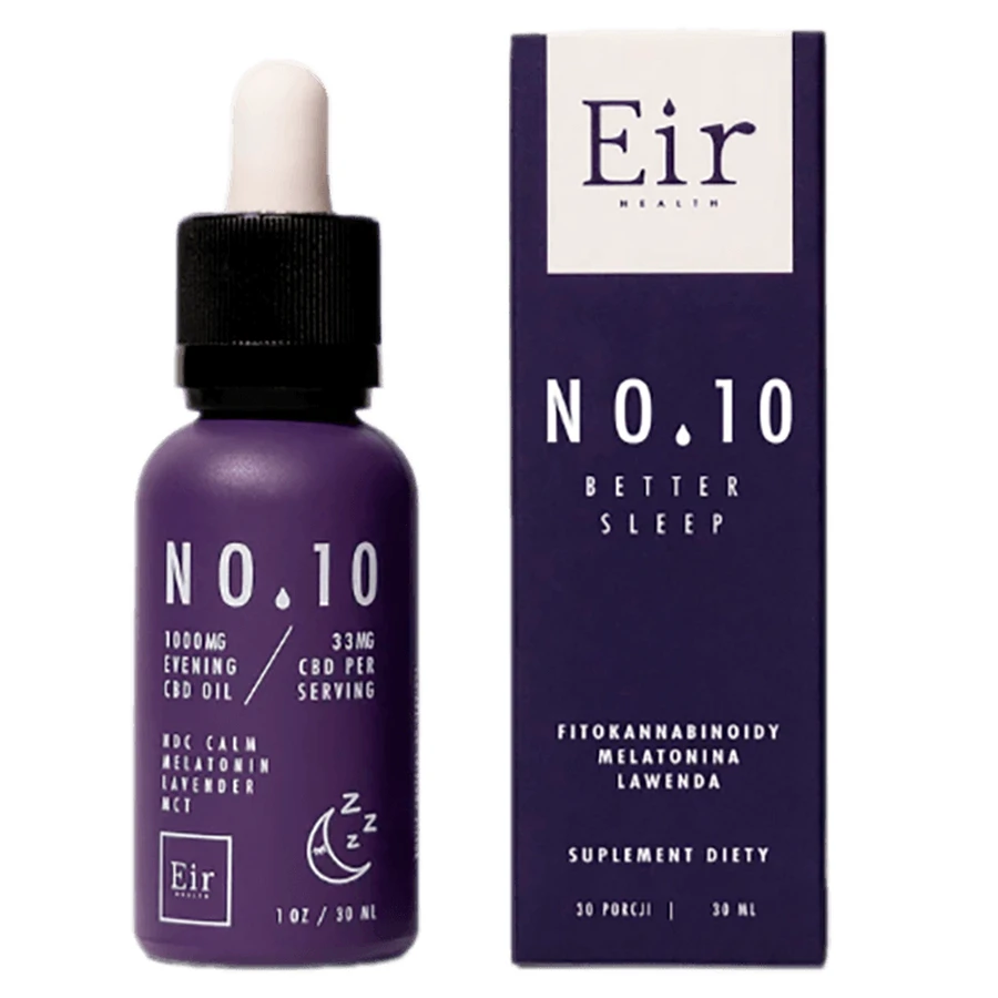 Масло Eir Health CBD №10 Лучший сон, с мелатонином и лавандой, 30 мл: цены и характеристики