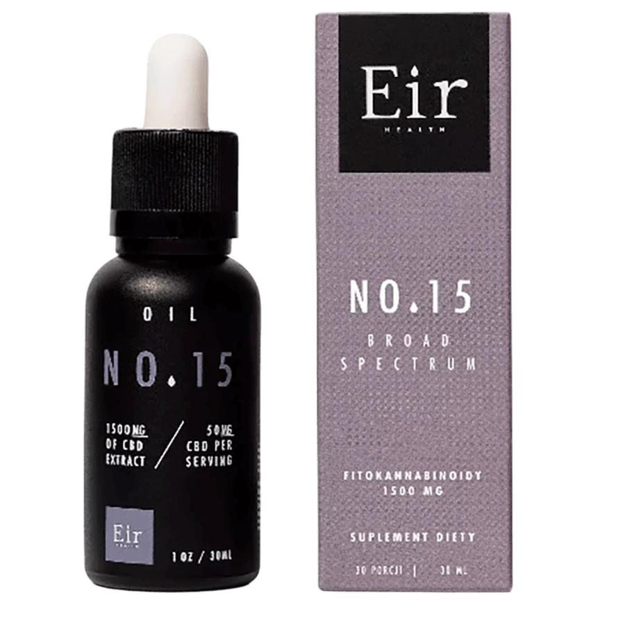 Масло Eir Health CBD №15, широкого спектра действия, 30 мл: цены и характеристики
