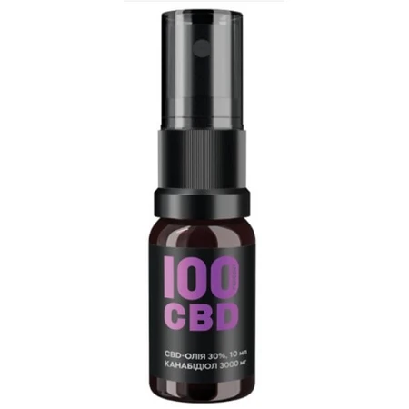CBD-масло 30%, 3000 мг, 10 мл (60 порций) натуральный вкус: цены и характеристики