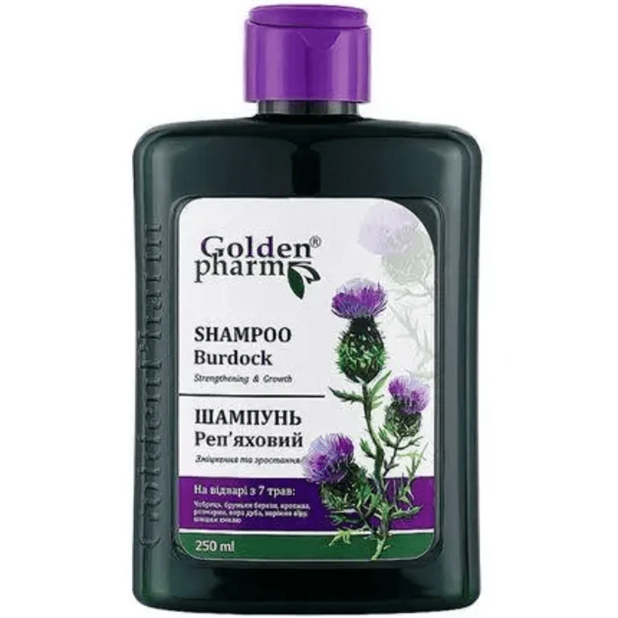 Шампунь Golden Pharm Реп'яховий, 250 мл: ціни та характеристики