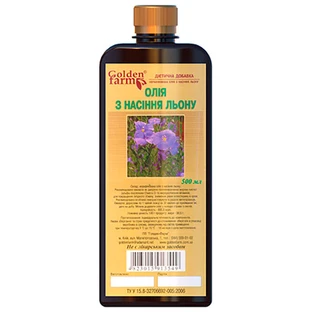 Масло льна Golden Pharm, 500 мл