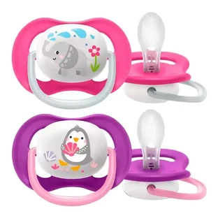 Пустышка силиконовая Philips Avent Ultra Air Animal SCF080/12 ортодонтична 6-18 месяцев №2