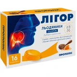 Лігор льодяники для горла з прополісом, №16