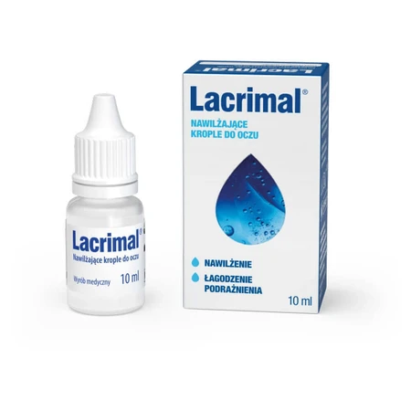 Глазные капли Lacrimal, увлажняющие, 10 мл: цены и характеристики