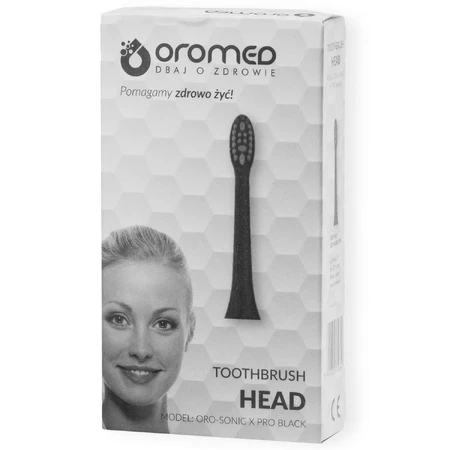 Oromed, сменные насадки для зубной щетки Oro-Sonic X Pro, черные, 2 штуки: цены и характеристики