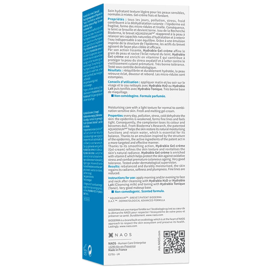 Гель-крем для лица Bioderma Hydrabio Gel–Creme, увлажняющий, 40 мл: цены и характеристики