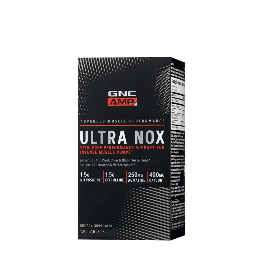Gnc Amp Ultra Nox, накачування м'язів і формула оксиду азоту 120 Tb: ціни та характеристики