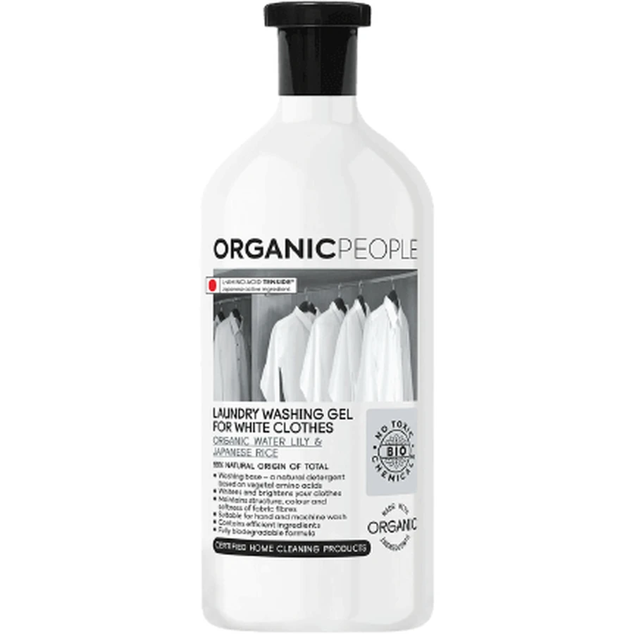 Гель для стирки Organic People Eco для белых, водяной лилии и японской риа 1000 мл: цены и характеристики