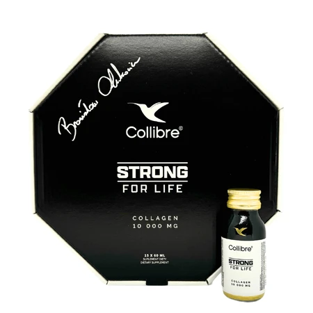 Collibre Strong For Life Shot, колаген 10000 мг, персиковий смак, 60 мл х 15 одиниць: ціни та характеристики