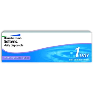 Одноразовые линзы, SofLens 1 Day, -03.00, 30 штук, Bausch Lomb