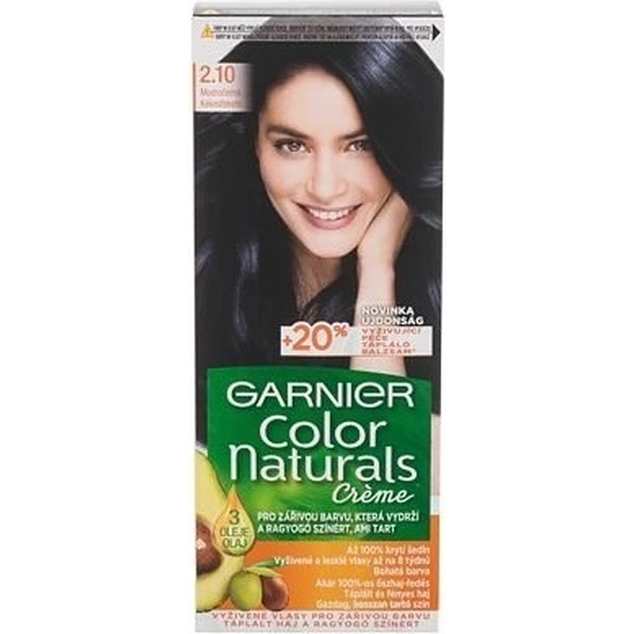 Garnier Color Naturals стійка фарба для волосся 2.10 Синьо-чорна 1×1, колір волосся: ціни та характеристики