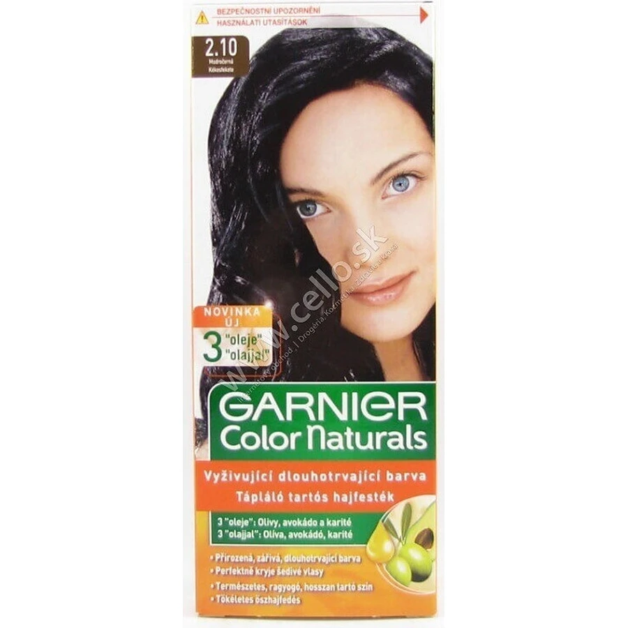 Garnier Color Naturals стійка фарба для волосся 2.10 Синьо-чорна 1×1, колір волосся: ціни та характеристики