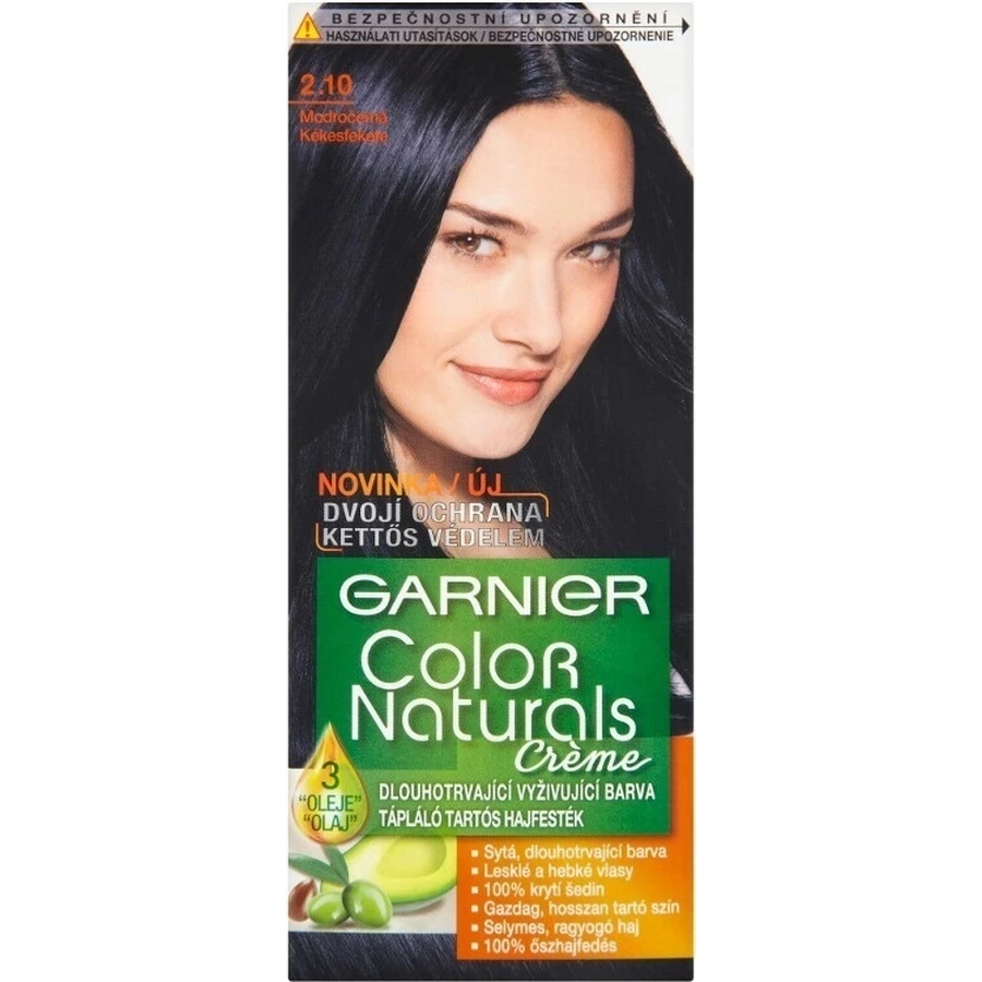 Garnier Color Naturals стійка фарба для волосся 2.10 Синьо-чорна 1×1, колір волосся: ціни та характеристики