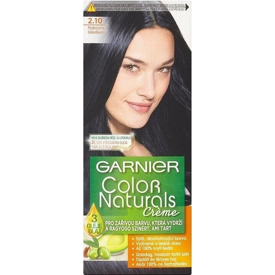 Garnier Color Naturals стійка фарба для волосся 2.10 Синьо-чорна 1×1, колір волосся: ціни та характеристики