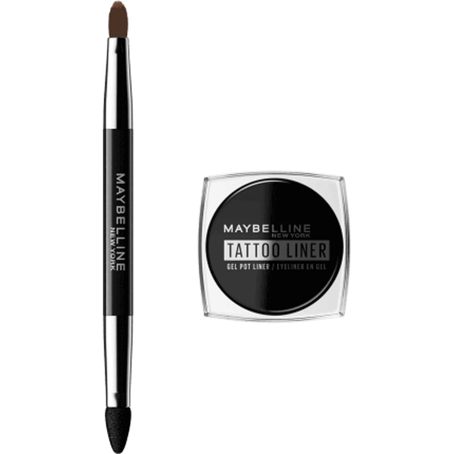 Maybelline New York Tattoo Liner Гелева підводка для очей + пензлик 2в1, 3 г: ціни та характеристики