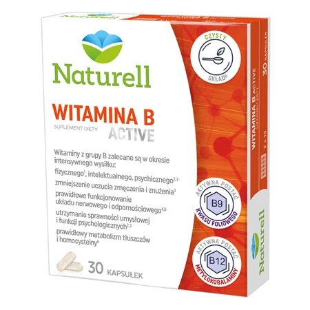 Naturell Витамин B Active, 30 капсул: цены и характеристики