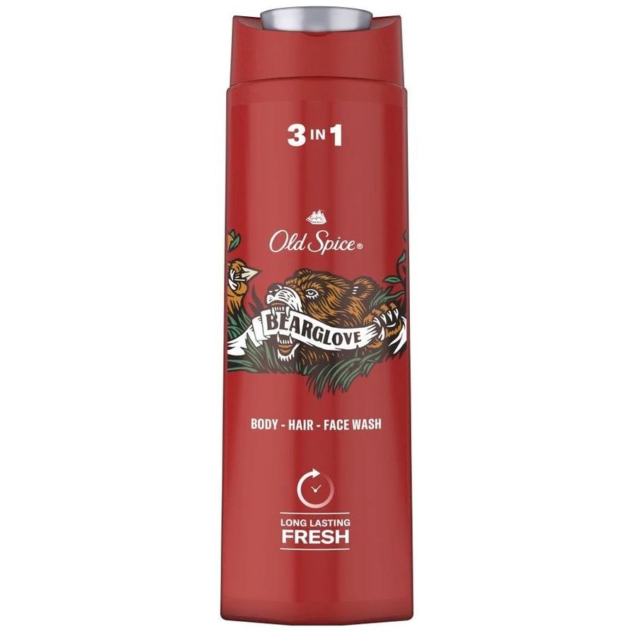 Old Spice Ведмежа рукавичка Гель для душу та шампунь для чоловіків 400 мл: ціни та характеристики