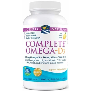 Complete Omega-D3 565 мг лимон 120 капсул Nordic Naturals