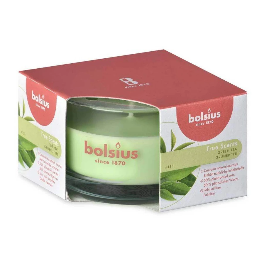 Ароматична свічка Bolsius Aromatic 2.0 Glass Green Tea 1×1 шт, розмір 80 х 50 мм: ціни та характеристики