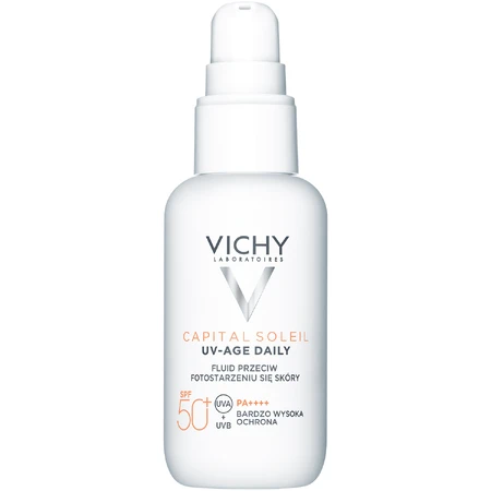 Набір Vichy Mineral 89, зволожуючий та відновлюючий крем, 72 години, 50 мл + Capital Soleil UV-Age Daily, флюїд проти фотостаріння, SPF 50+, 40 мл + косметичка безкоштовно: ціни та характеристики