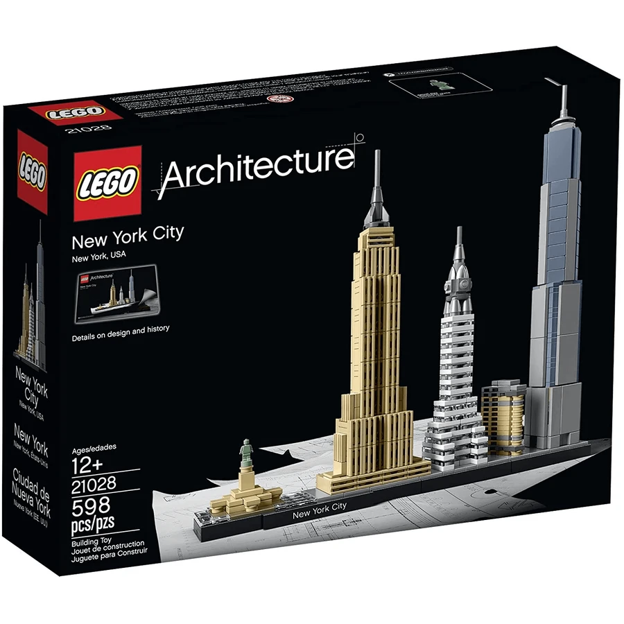 Архитектурная игра Нью-Йорк, 12+ лет, 21028, Lego Architecture: цены и характеристики