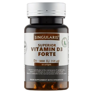 Singularis, Витамин D3 Forte 5000, 60 капсул